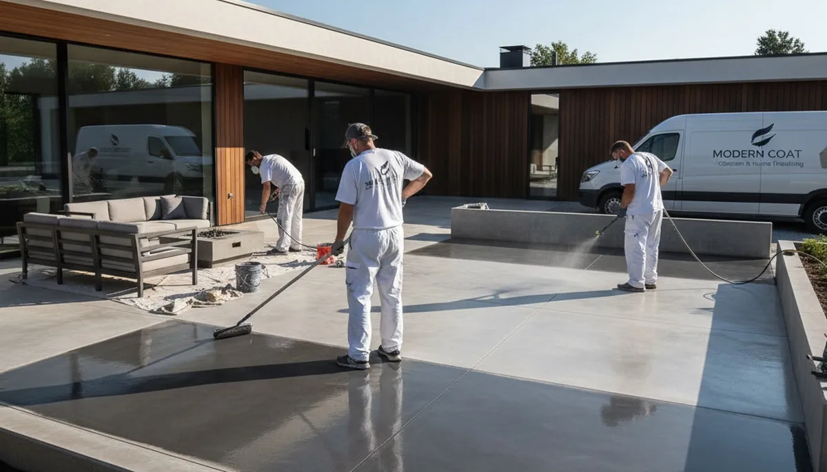 Professional concrete staining in Warwick RI for durable residential and commercial floor finishes