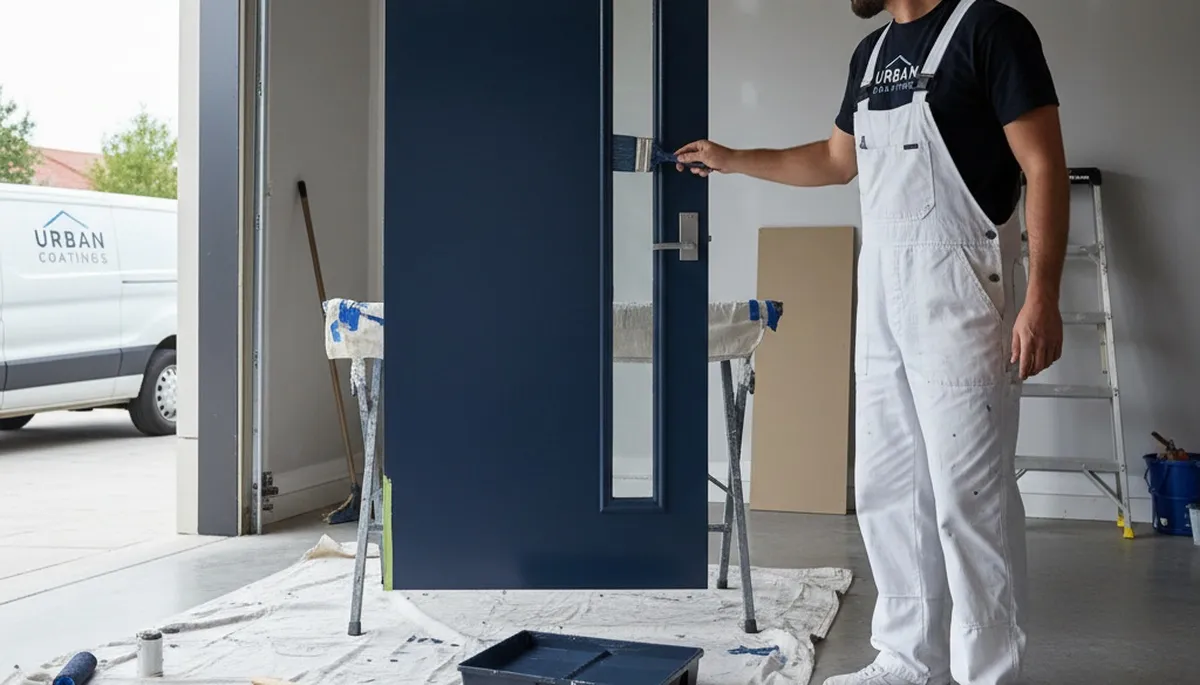 Professional door painting by expert house painters in Warwick, RI