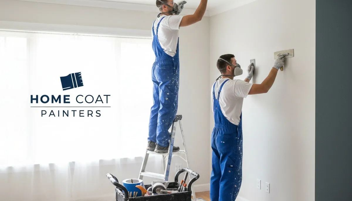 Professional drywall repair and wall restoration in Warwick, RI home interior by expert painters