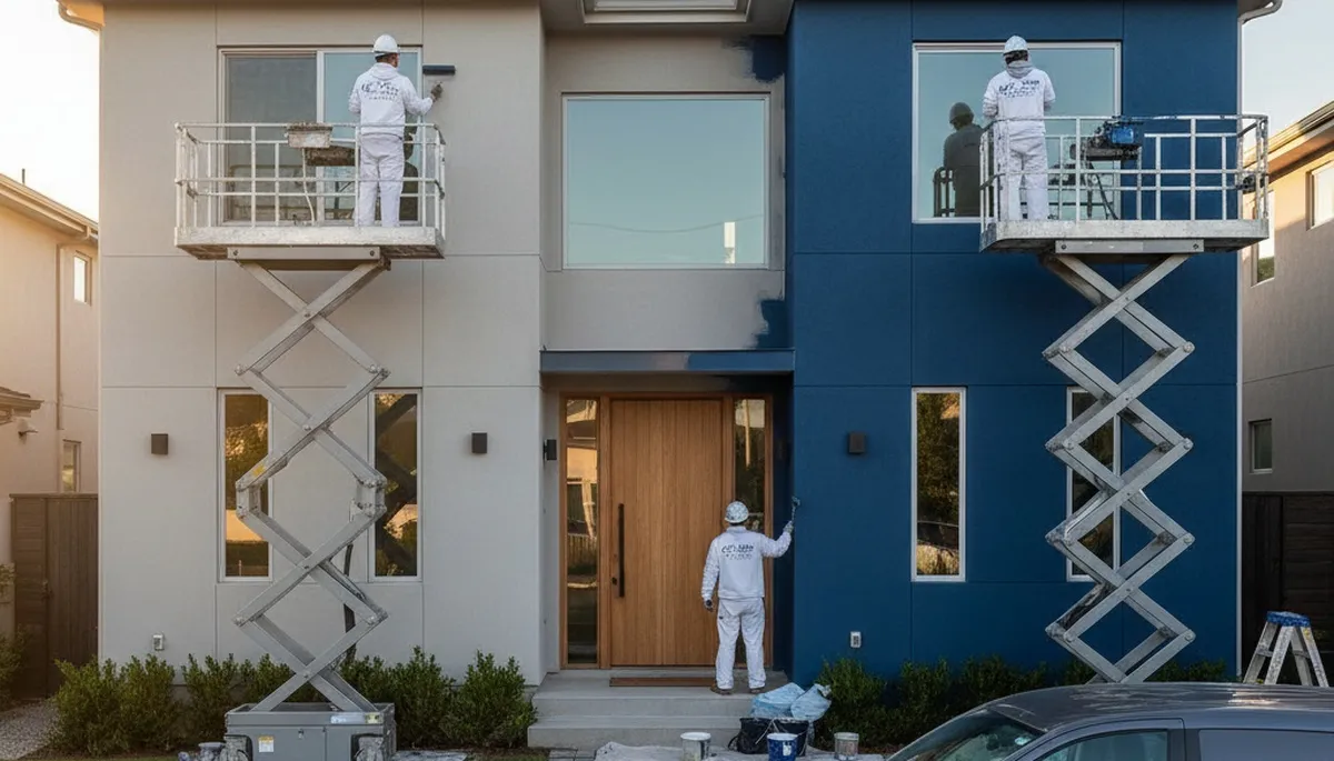 Professional exterior house painting in Warwick RI with durable coastal weather finishes