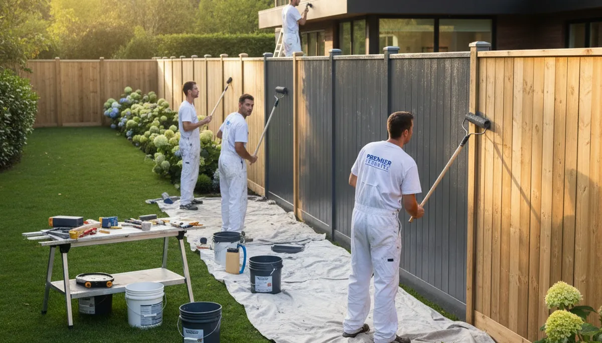 Professional fence painting in Warwick RI by expert house painters | Durable exterior paint finish