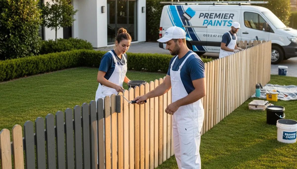 Professional fence painting in Warwick, RI by expert residential painters from warwickpainter.com
