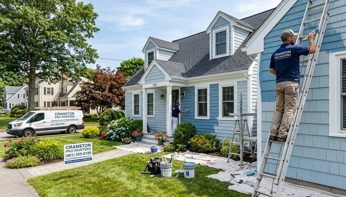 Professional house painting service in Warwick RI by warwickpainter.com exterior painters