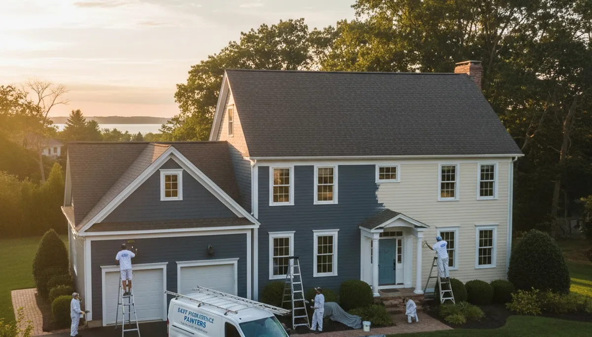 Professional house painting services in Warwick RI exterior home repaint by warwickpainter.com