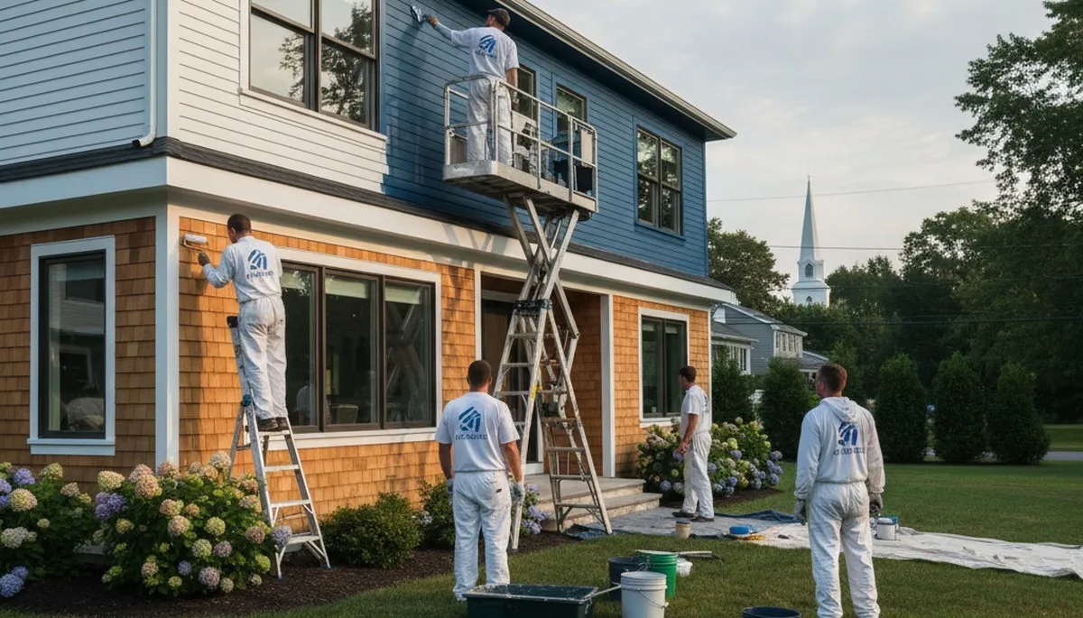 Professional house painting service in Warwick RI by warwickpainter.com exterior painters