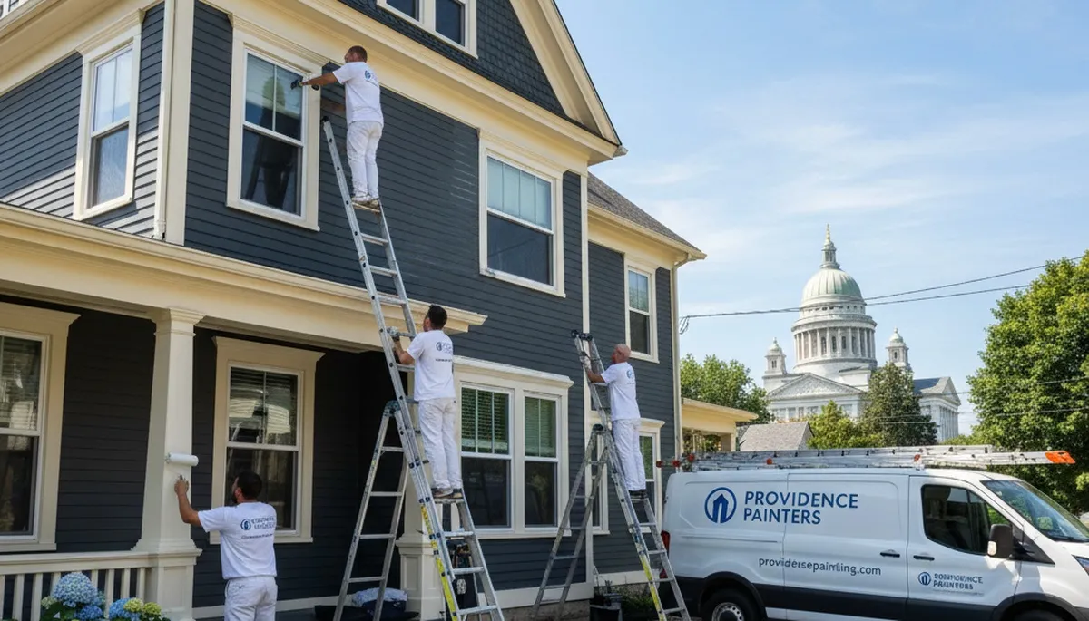 Professional house painters in Warwick RI providing residential exterior painting services